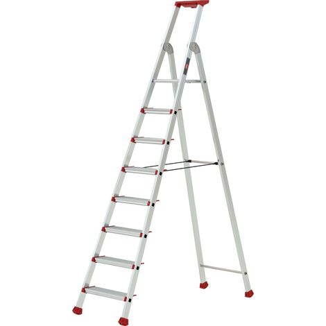 Altrex Nimba Stufenstehleiter einseitig begehbar 8 Stufen (1/5)