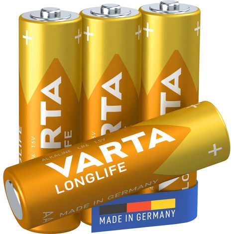 Varta 1x4 LR Pilas Alcalinas 2600mAh 1,5V Acero