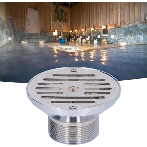 Accessoires de vidange pour piscine ronde en acier inoxydable (1/5)