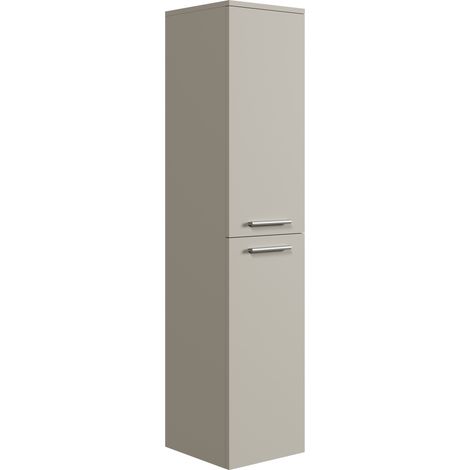 Mobile bagno Saturnus 130cm Cashmere - pensile alto con 2 ante
