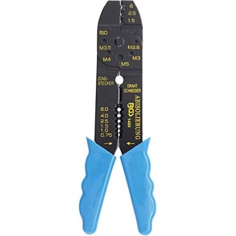 Pince à Sertir et Dénuder 200 mm - Acier, Précision et Confort d Utilisation, Zones Difficiles - D-Work (1/5)