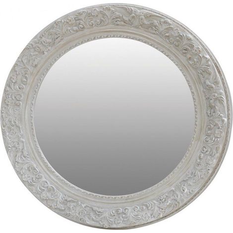 Miroir rond en bois d120 - Bois - Gris - Interior's (1/4)