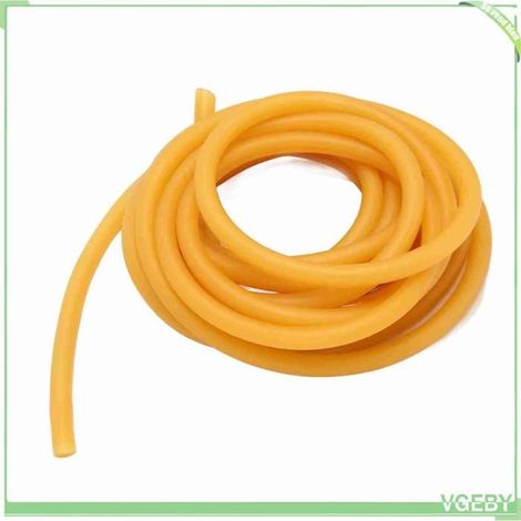 Fafeicy Bande de fronde Bande de tube de fronde de 5 mètres, Tube élastique de fronde en Latex naturel pour le jeux (puissance (1/5)