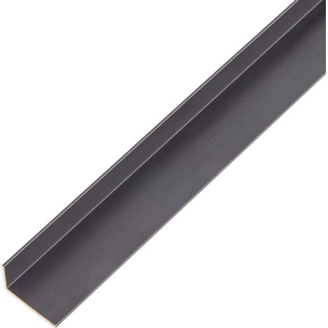ALBERTS Winkelprofil, ungleichsch., Alu schwarz elox., LxBxHxS 1000 x 20 x 10 x 1,0 mm (1/3)