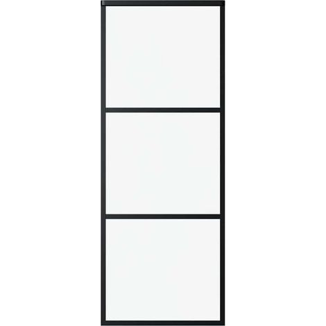 Maison Exclusive - Schiebetür 3-teilig ESG-Glas und Aluminium 76x