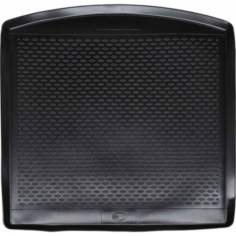 Trunk Mat Black suitable for SEAT LEON COMBI 2013-2020 Rubber vidaXL