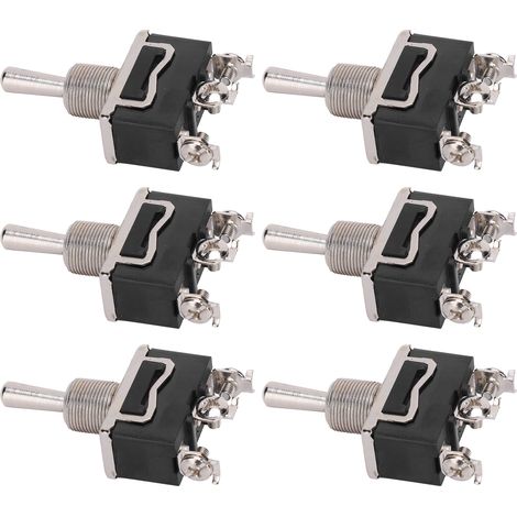 Interrupteur à bascule 3 positions 3 broches 20 pièces, mini rocker LED BEM-123F 15A 250VAC (1/5)