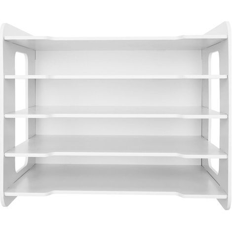 5-stufiger Schreibtisch-Organizer – Buch- und Aktenhalter – PVC – Dokumentenaufbewahrung, SK-367 (1/5)