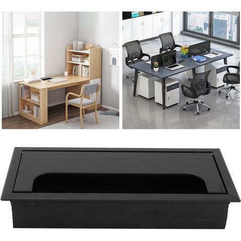 Passe-câbles de bureau, boîte de protection pour passe-câbles, organisateur de câbles (1/5)