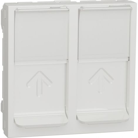 prise rj45 - double - s-one - 2 modules - blanc - schneider unica nu942018 (1/3)
