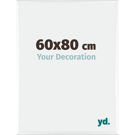 Cadre Puzzle 60x80 cm - Blanc Brillant - Aluminium - Kent. (1/5)