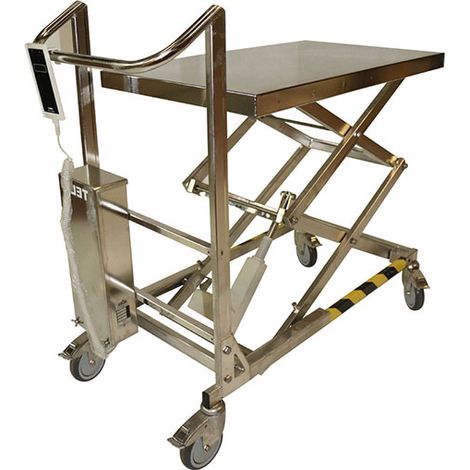 Plateforme de levage électrique en inox 200kg - Hauteur 980mm - Plateau 900x550mm - 300862 (1/4)