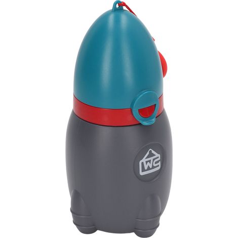 Gobelet d'apprentissage de la propreté pour garçons, étanche et mignon, petit modèle portable, bleu foncé, idéal pour la maison, la voiture et les voyages. (1/5)