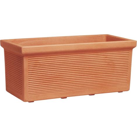 Vaso Anticotto Rettangolare In Resina Per Esterno Miller 100 Cm Impruneta - Arca