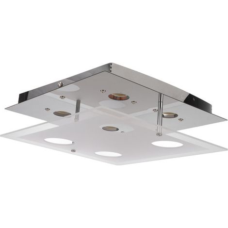 Beyamis Plafonnier LED GU10, design moderne et épuré, pour chambre, salon ou salle à manger, 85-265 V (1/5)