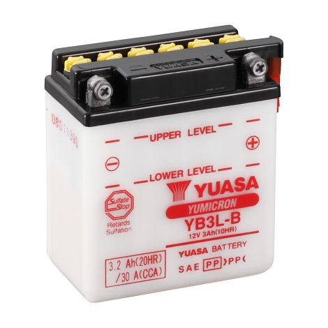 Batterie moto YUASA YB3L-B 12V 3.2AH 30A