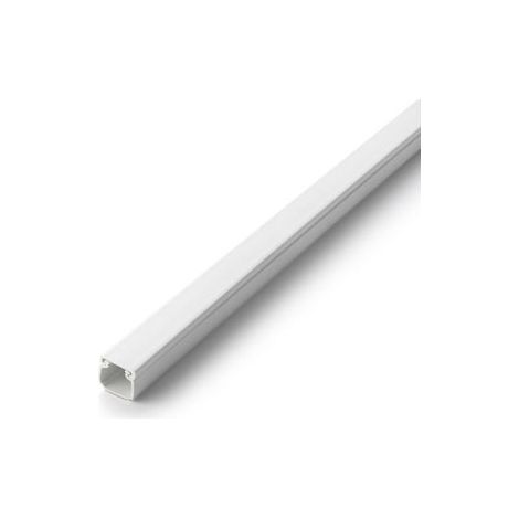 STRISCIA CON COPERCHIO 2 M ADESIVO BIANCO - 16X16 MM