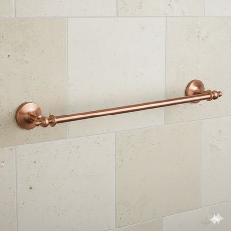 PaulGurkes Kupfer Handtuchstange Bronze Nostalgie Retro Antik Kleiderstange (1/3)