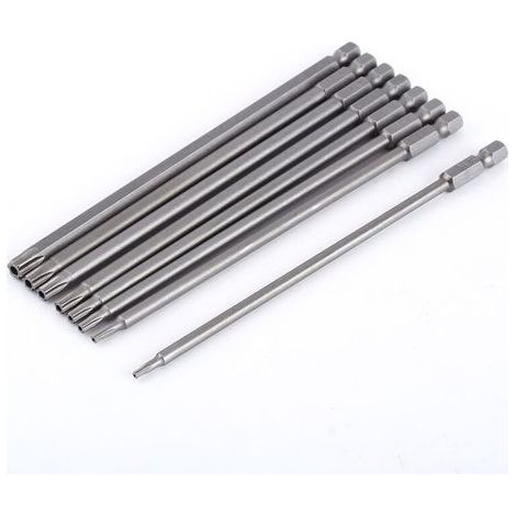 Tournevis magnétiques 150 mm – Lot de 8 embouts Torx en acier S2 haute résistance pour outillage professionnel (1/5)