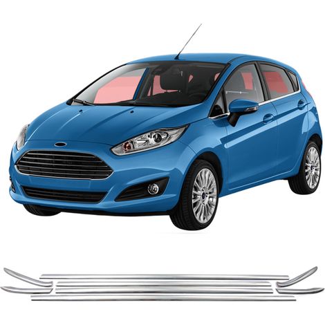 Seitliche Fensterleisten aus Edelstahl, verchromt, Ford Fiesta (Mk7) 2009-2017 (1/3)