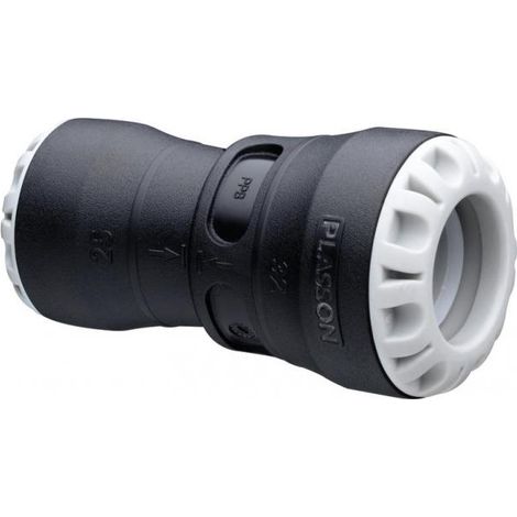 Raccord réduit - PLASSON - Polypropylène - 32x25mm - À emboîter - FF (1/2)