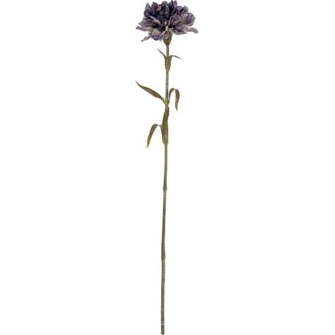 Purple Carnation Stem Artificial Flower - Plastic - L11 x W10 x H56 cm - Purple