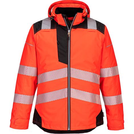 Parka Hv Pw3 - Xl - Rouge/noir - Portwest