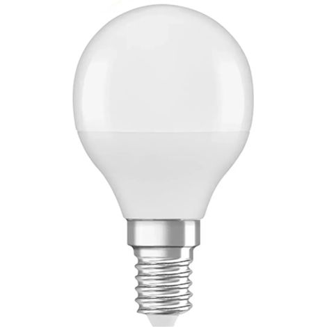 Lampadina LED sferica 5W E14 2700K 400lm 230V 10LED 40mA bianco caldo (1/2)