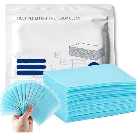 Lingettes nettoyantes sols multi-surfaces 120 unités formule améliorée 2026 nettoyant concentré bleu (1/5)