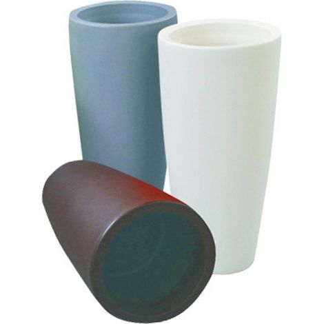 STILO VASO TONDO GHIACCIO CM.33X70H DA ARREDO INTERNO ESTERNO GIARDINO (1/3)