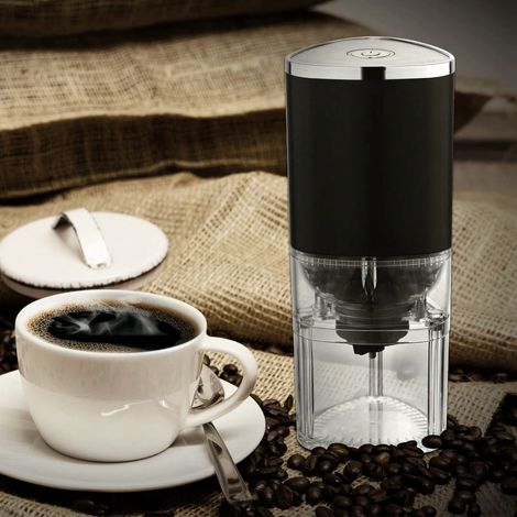 Moulin à café manuel haut de gamme avec poignée magnétique démontable, manivelle portable, moulin à meule pour la maison et le camping, moulin à épices et poivre en acier inoxydable professionnel. (1/4)