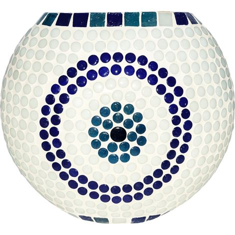 Tischleuchte aus Mosaikglas – moderner und farbenfroher Stil