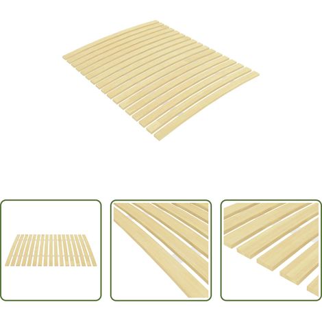 Sommier bois - Latte de rechange pour sommier avec 17 lattes 100 x 200 cm (1/5)