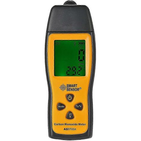 Online Store - Détecteur de monoxyde de carbone portable haute précision avec écran LCD, alarme sonore et lumineuse, plage de mesure 0-1000 ppm (1/5)