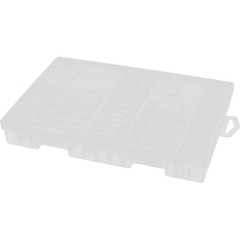 Boîtier batterie en plastique dur transparent, batterie, support pour AAA 9V (1/4)