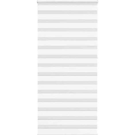 4014809 Store zèbre blanc 110x230 cm largeur du tissu 105,9cm polyester (1/5)