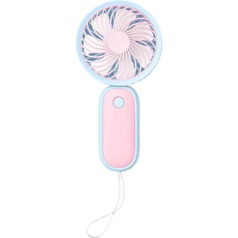 Mini ventilateur suspendu à corde, petit ventilateur électrique portable et silencieux à chargement USB (rouge)-AquaForge