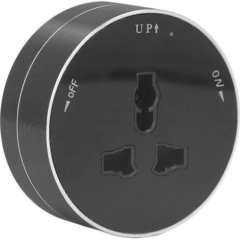 Abnehmbare Steckdosenleiste, kabelloser, wasserdichter, moderner runder Steckeradapter mit Anzeige L