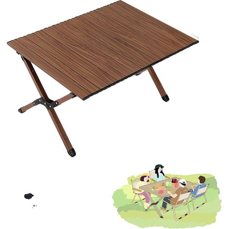 Table pliante d'extérieur, légère, construction durable, Type C 87CM (1/2)