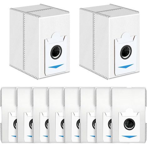 FOREHILL Lot de 10 Sacs aspirateur pour Ecovacs Deebot T30S COMBO / T30S COMBO Complete / X2 COMBO Robot Aspirateur, Aaccessoires de Sac à Poussière à Charbon Actif,Capacité 3L (1/5)