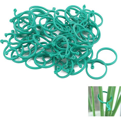 Pince réglable pour plantes de jardin, pince de tige de plante de support, pour soutenir ou redresser les tiges de plantes, 100 pièces (1/5)