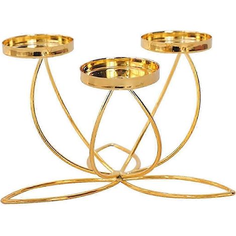 Dekorativer Kerzenhalter, Kerzenleuchter, Heimdekoration, Kerzenständer, Ornament für Hochzeits-, Ess- und Partytische-3 Headed (1/5)