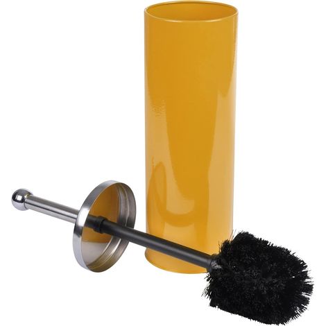 WC-Bürste aus ockerfarbenem Metall – 1 Stück – Industrielles Design – Effektive Reinigung – Für moderne Badezimmer – 9,5 x 37 cm (1/2)