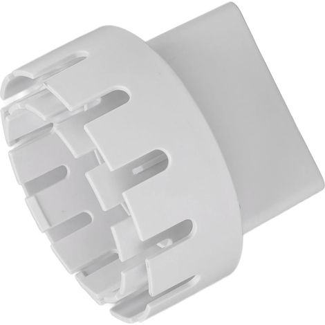 Gutter Downpipe Adapter, Plastic Downspout Extension Connector Flexible Drain Adapter Hose Converter Connector(White S) (1/5)