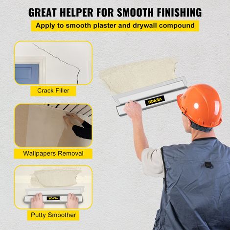 Lame d'Écumage Lame à Lisser 80 cm Lame de Spatule pour Cloisons Sèches, Spatule de Lissage Peinture Finition Plâtrage Couteau à Ma… (1/5)