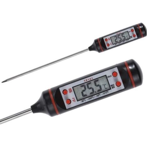 Thermomètre de cuisson - Non spécifié - Numérique - Résistant à l\'eau - Lecture instantanée - Plage -50 à +300°C (1/4)