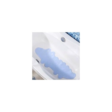 Simpatico tappetino da bagno antiscivolo a forma di coccodrillo con ventose per il bagno di famiglia: blu-Crezuo