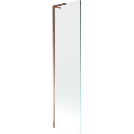 Paroi de bain Mexen Next L 1 battant 50 x 150 cm, transparent, or rose - 895-050-000-03-00-60 (1/5)