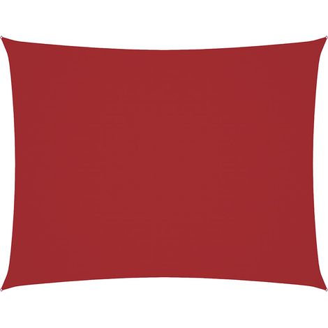 Maison Exclusive - Toldo de vela rectangular tela Oxford rojo 2,5 (1/5)