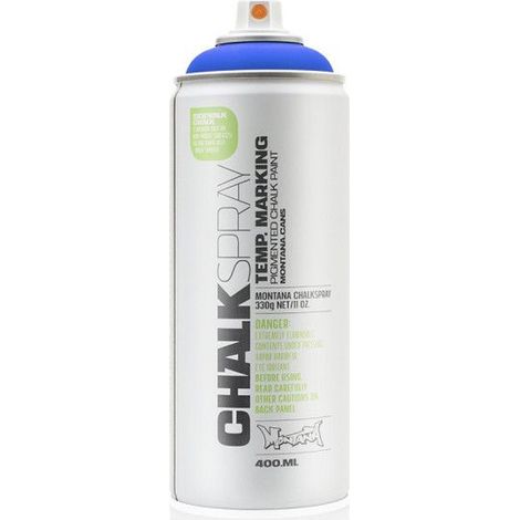 Bombe de peinture - Marquage craie - Effaçable - Blue - CH5050 - 400ml - Montana Cans Chalk